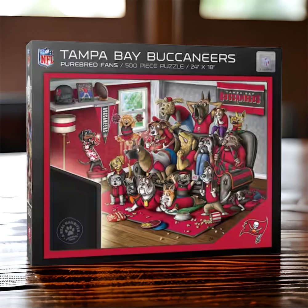Puzzle NFL Football Tampa Bay Buccaneers puzzle game Dog lovers